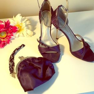 Purple Heels and Bag